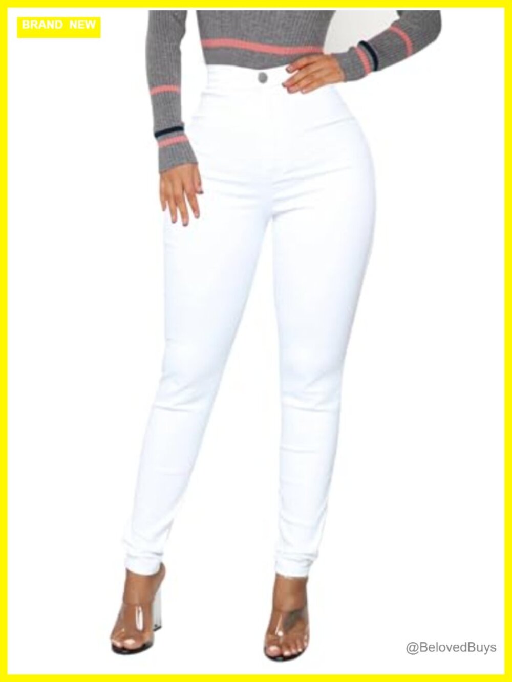 High Waisted Skinny Stretch Butt Lifting Jeans